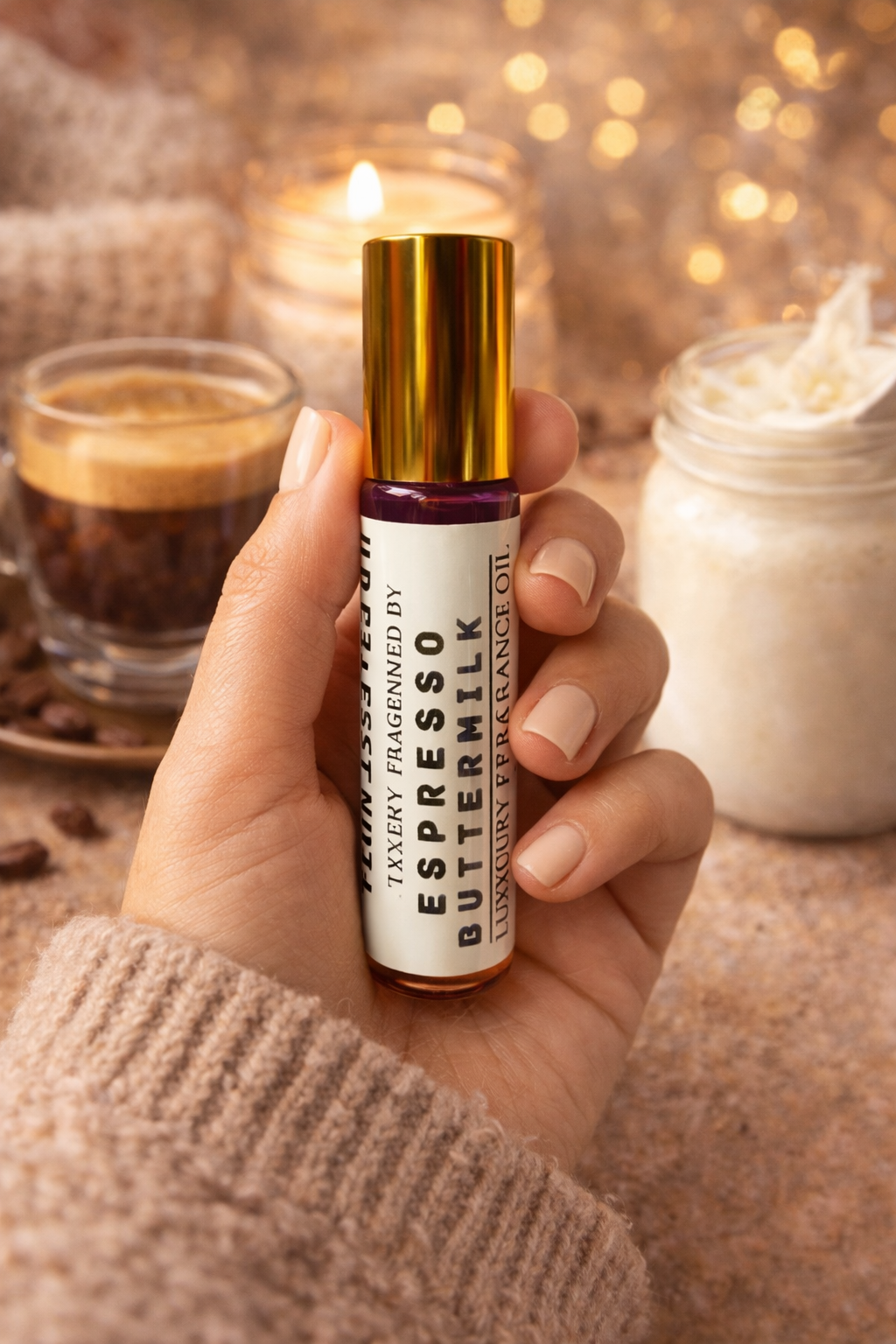 Espresso Buttermilk Perfume Oil - 10ml Tangy Midnight Crave gourmet