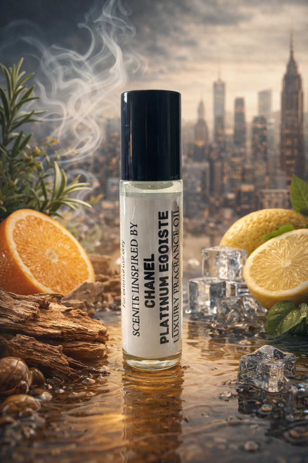 PLATINUM EGOISTE Type – Woody Floral Musky Perfume Oil For Him – 10ml Roll-On