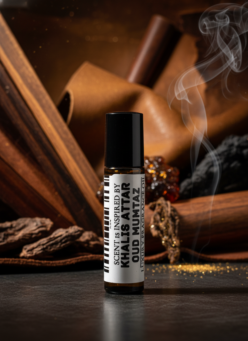 Khalis Attar Oud Mumtaz Type – Luxury Perfume Oil – Deep, Exotic, and Royally Intense