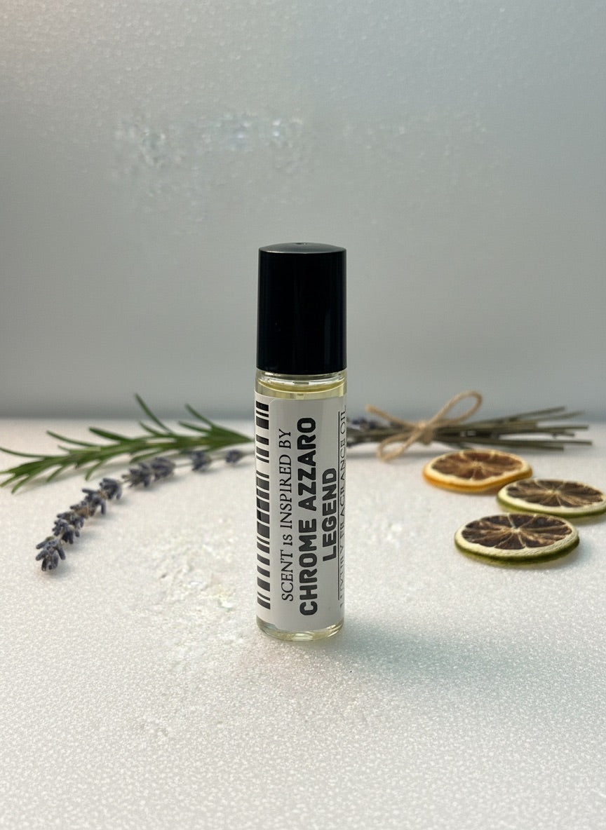 Chrome Azzaro Legend Type – Luxury Perfume Oil – Fresh, Clean, and Radiantly Masculine