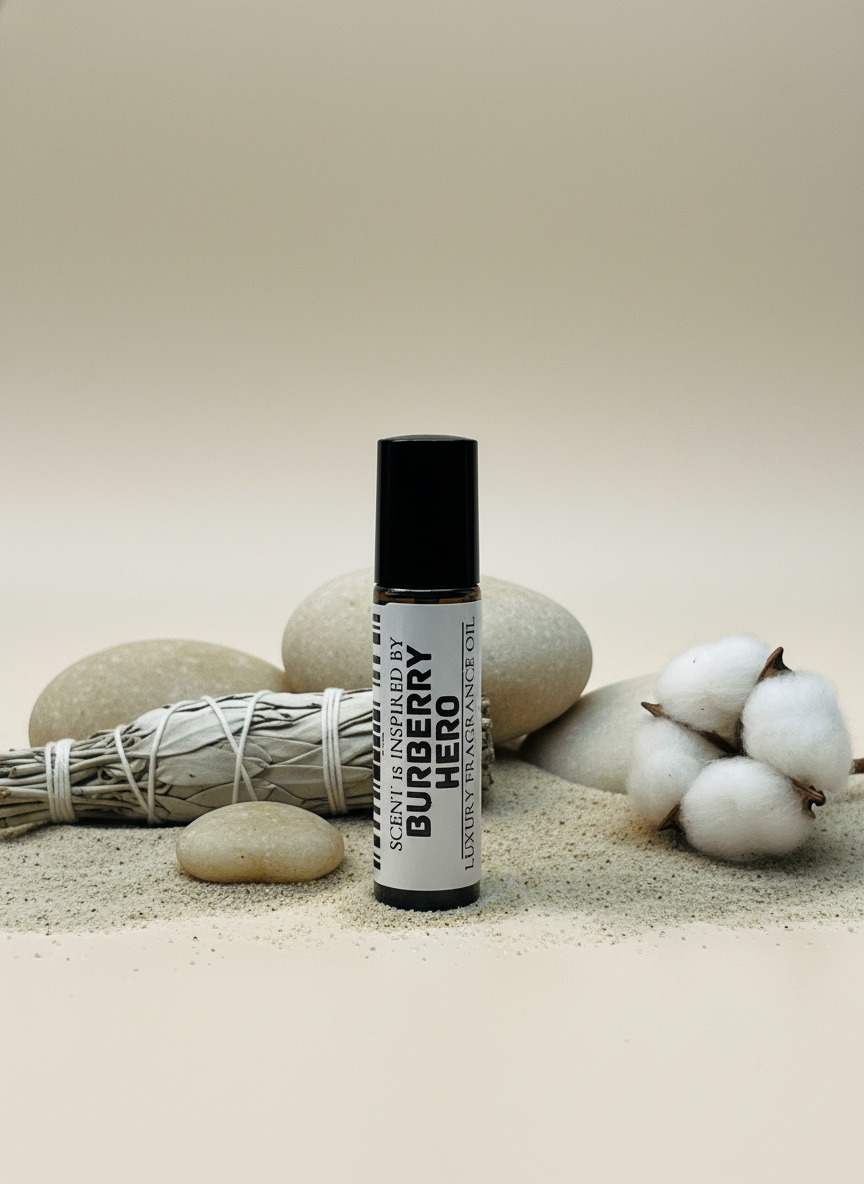 Burberry Hero Type – Luxury Perfume Oil – Woody, Modern, and Quietly Powerful