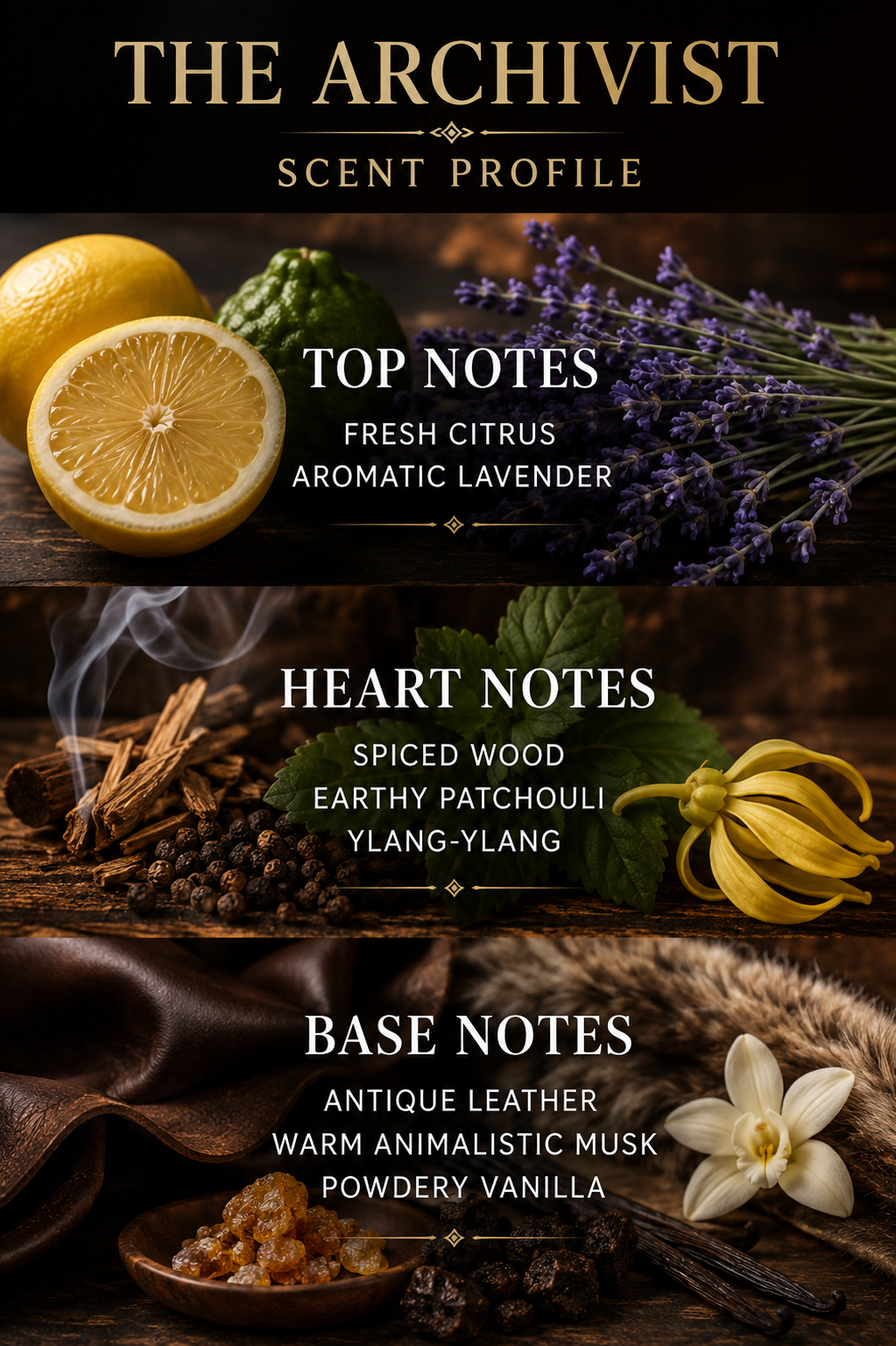 The Archivist Leather & Patchouli Perfume Oil – 10 mL Roll-On