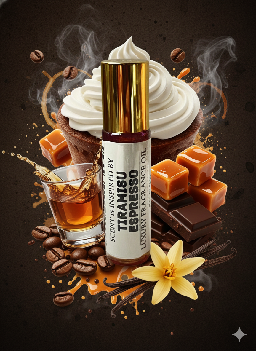 Tiramisu Espresso Luxury perfume Oil energizing cozy sophisticated