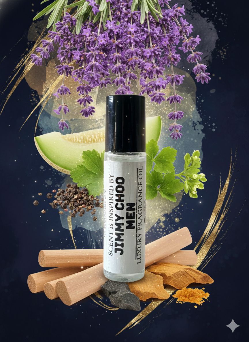 Jimmy Choo Man Type – Modern Aromatic-Woody Perfume Oil For Him – 10ml Roll-On