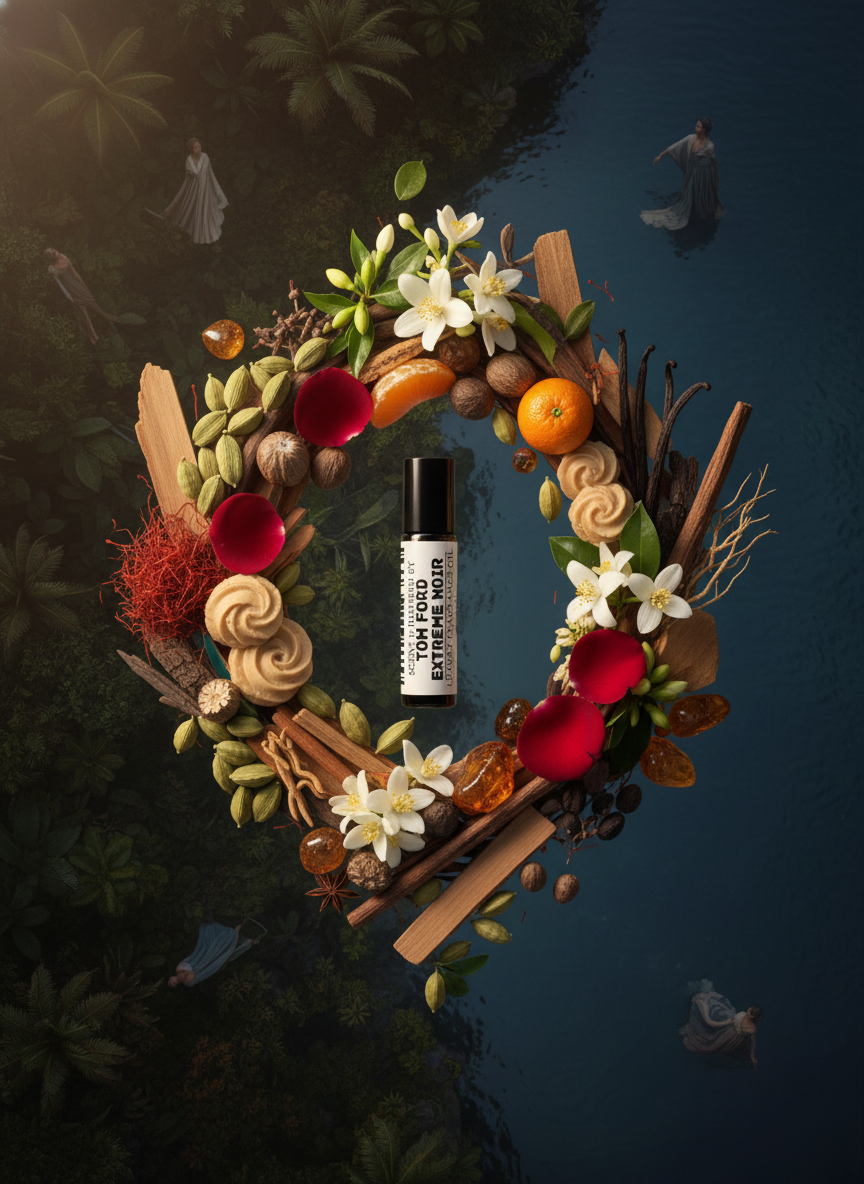 Noir Extreme Type – Spicy Oriental Gourmand Perfume Oil For Him – 10ml Roll-On