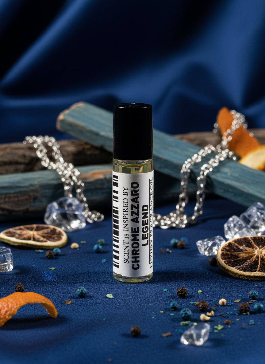 Chrome Azzaro Legend Type – Luxury Perfume Oil – Fresh, Clean, and Radiantly Masculine