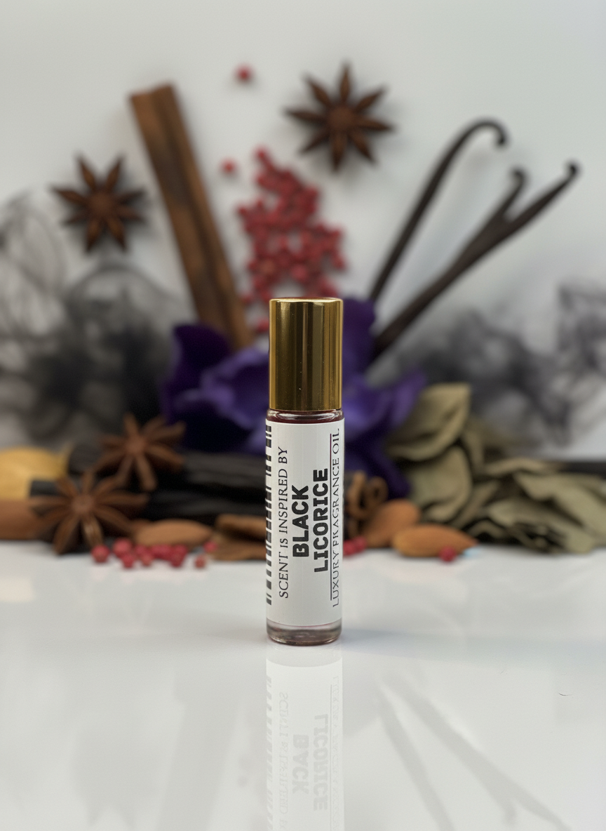 Black Licorice – Dark Sweetness with Bold Character Gourmand Perfume Oil Unisex – Roll-On