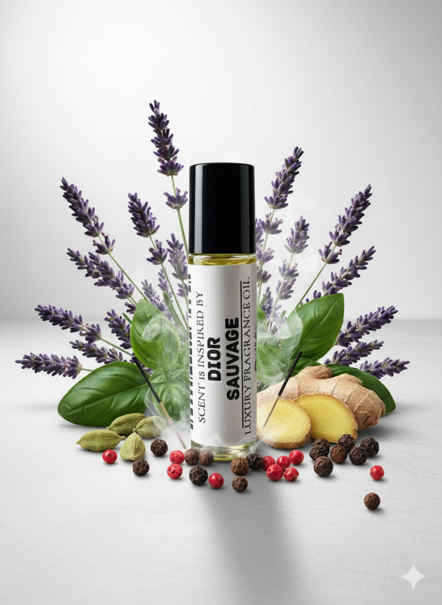 Dior Sauvage Type – Fresh Aromatic-Woody Perfume Oil For Him – 10ml Roll-On