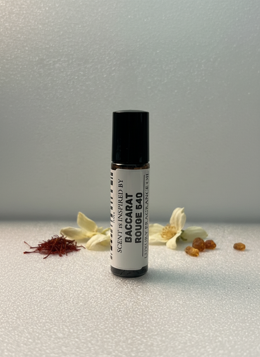 Baccarat Rouge 540 Type – Luxury Perfume Oil – Airy, Ambered, and Luminously Addictive