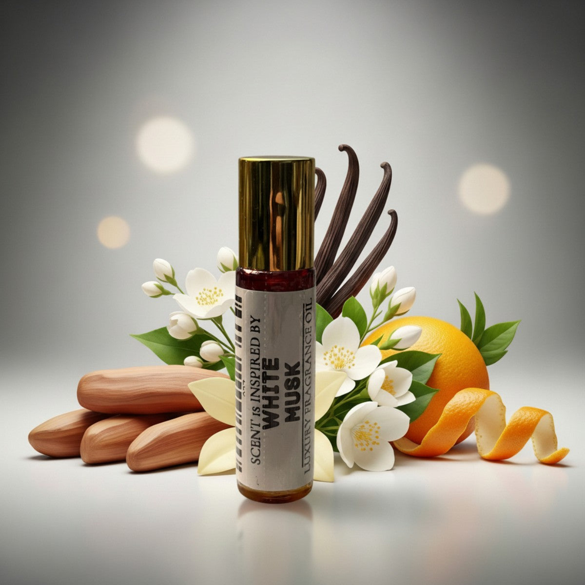 WHITE MUSK Signature Scent Oil – Rose, Vanilla Musk, Sandalwood – 10ml