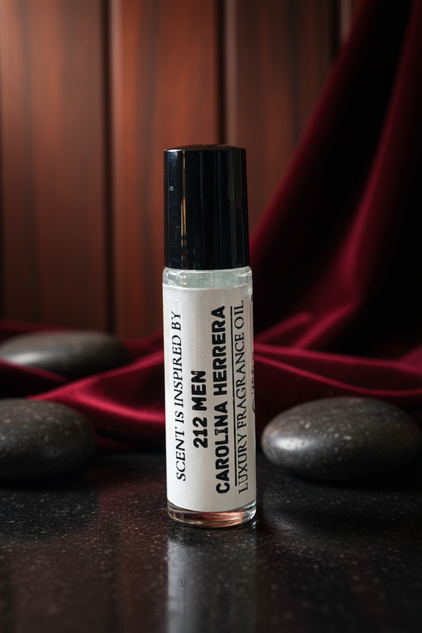 212 Men Carolina Herrera Type – Fresh Green Aromatic Perfume Oil For Him – 10ml