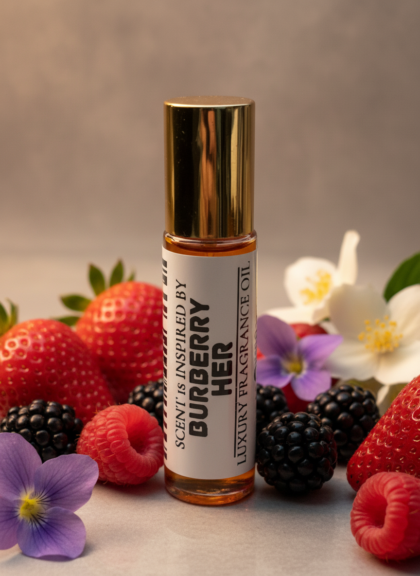 Burberry Her Type – Luxury Perfume Oil – Sweet, Fruity, and Modernly Feminine