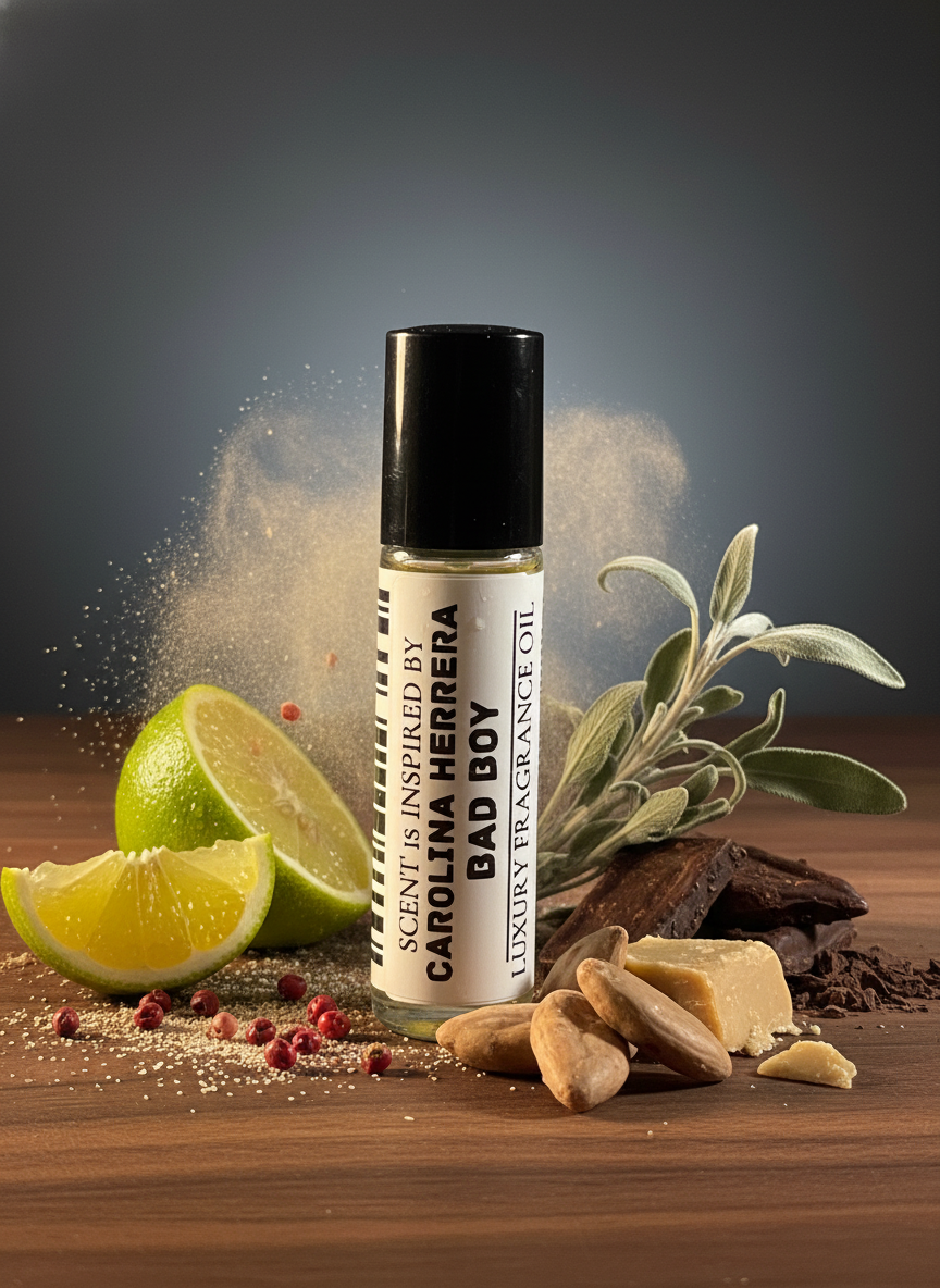 Bad Boy Type – Amber Spicy Perfume Oil For Him – 10ml Roll-On