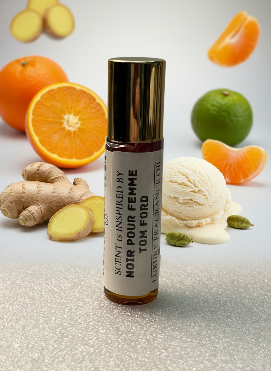 Noir Pour Femme Type – Luxury Perfume Oil – Warm, Sweet, and Seductively Elegant