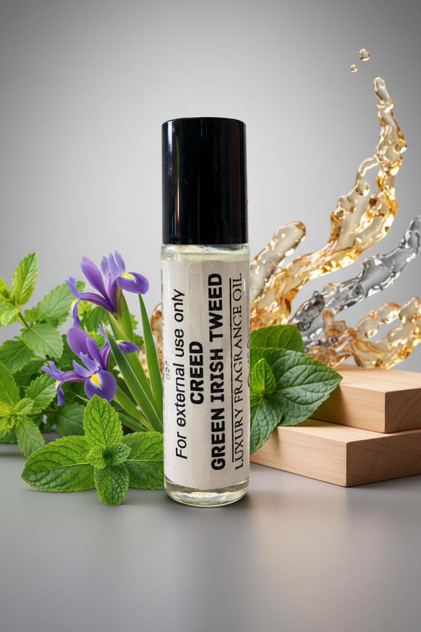 Green Irish Tweed Type – Fresh Green & Woody Perfume Oil For Him – 10ml