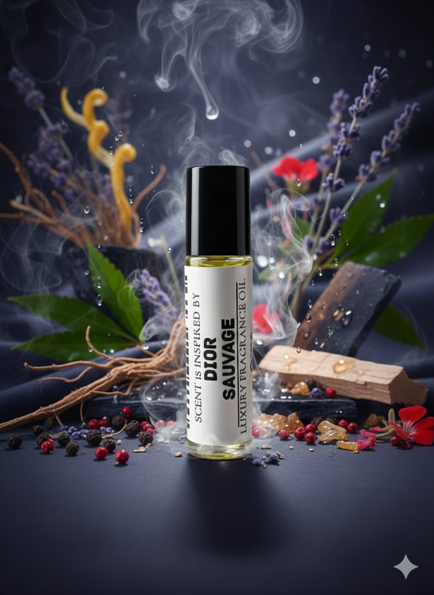 Dior Sauvage Type – Fresh Aromatic-Woody Perfume Oil For Him – 10ml Roll-On