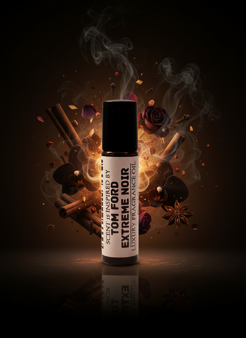 Noir Extreme Type – Spicy Oriental Gourmand Perfume Oil For Him – 10ml Roll-On