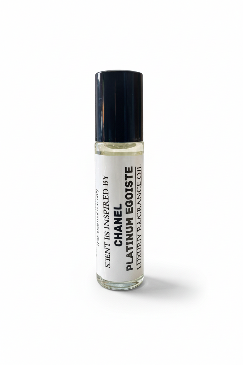 PLATINUM EGOISTE Type – Woody Floral Musky Perfume Oil For Him – 10ml Roll-On