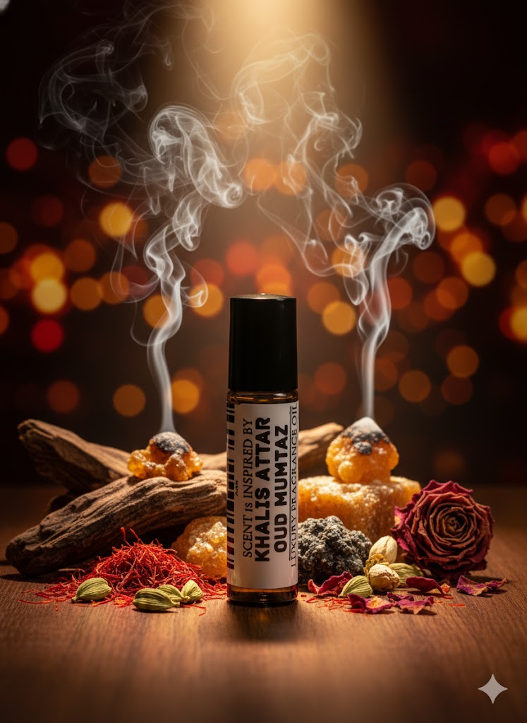 Khalis Attar Oud Mumtaz Type – Luxury Perfume Oil – Deep, Exotic, and Royally Intense