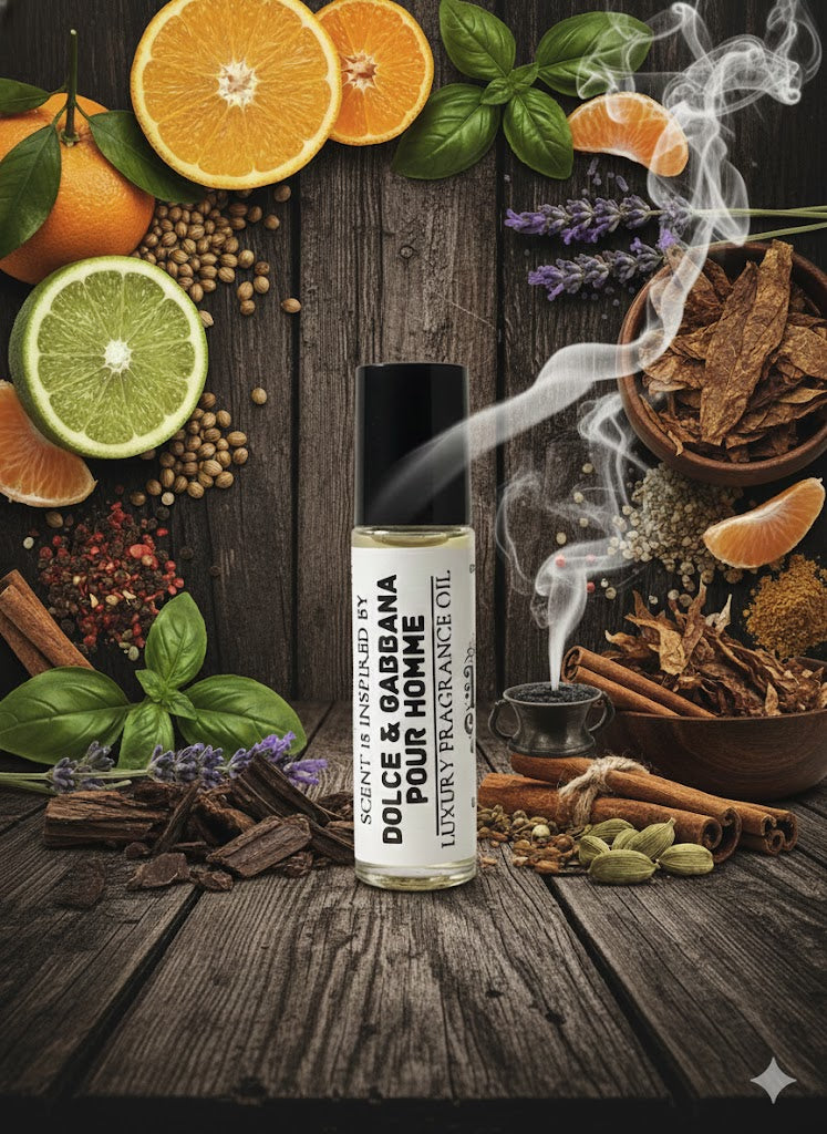 D & G POUR HOMME Type – Aromatic Fougère Perfume Oil For Him – 10ml Ro