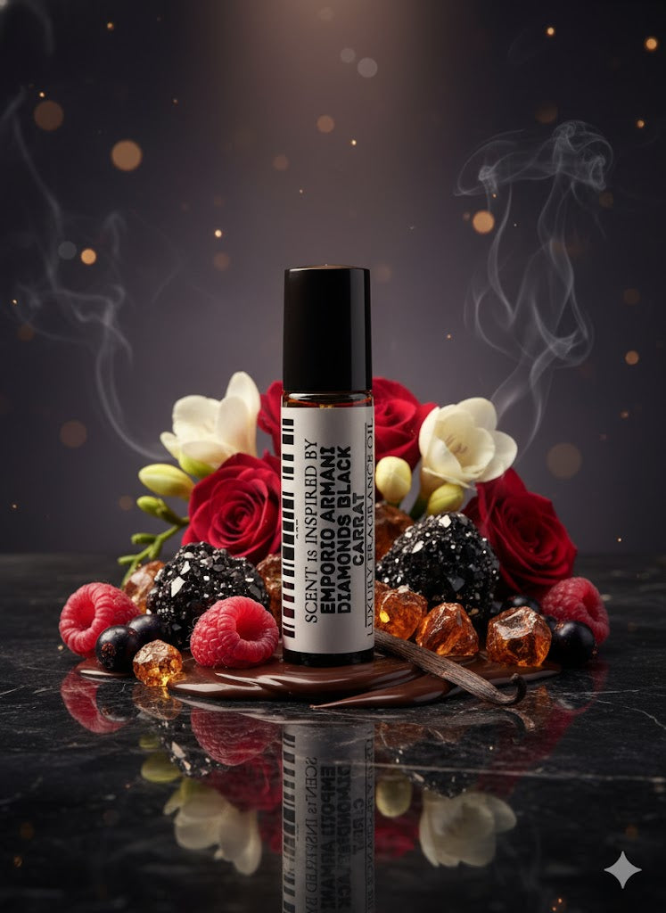 Emporio Armani Diamonds Black Carat Type – Luxury Perfume Oil – Dark, Seductive, and Brilliantly Modern