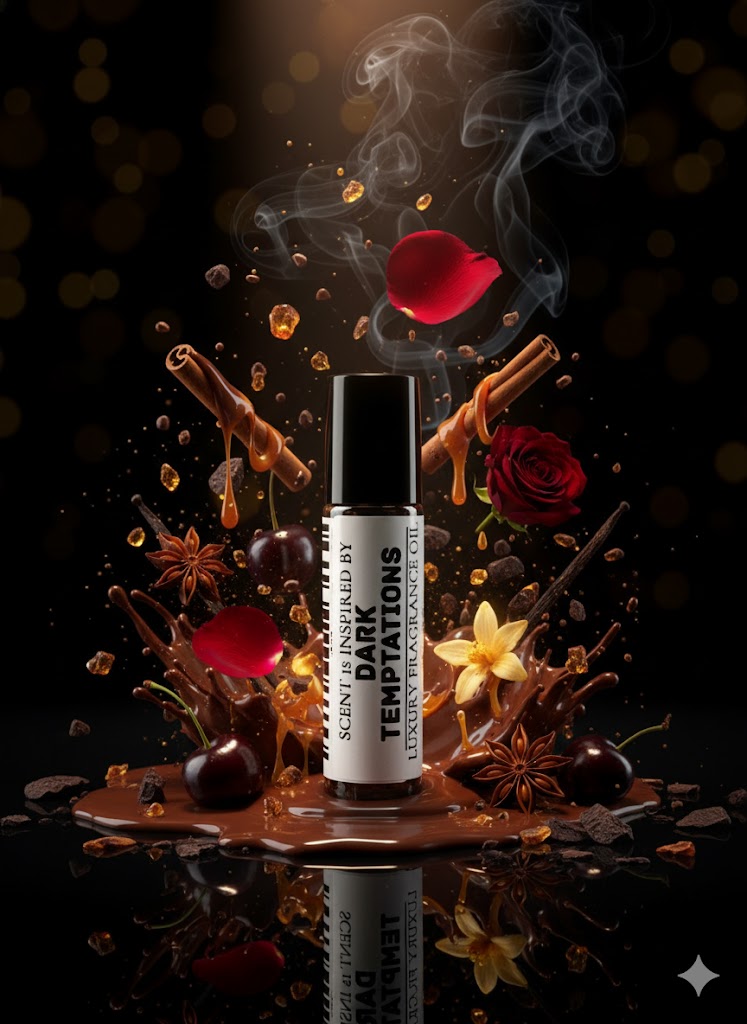 Dark Temptations – Luxury Perfume Oil – Sultry, Warm, and Intensely Alluring