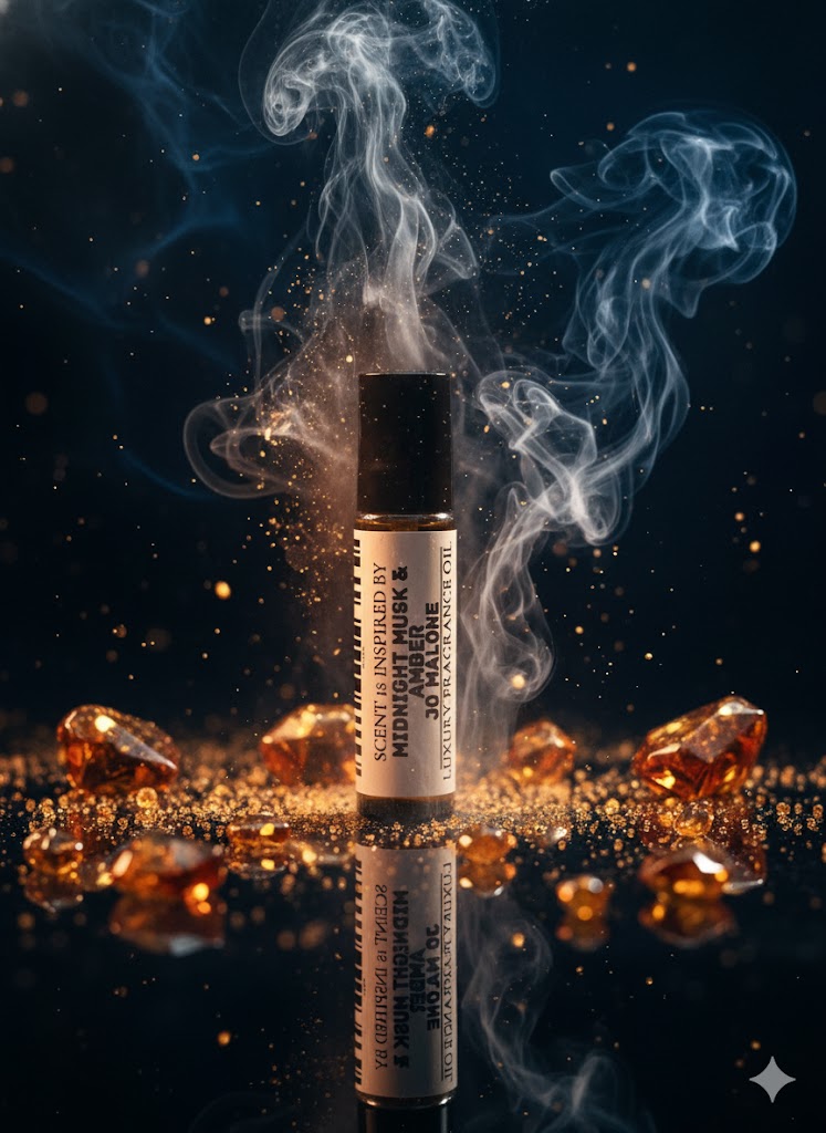 Midnight Musk & Amber Type – Luxury Perfume Oil – Warm, Velvety, and Enchantingly Sensual